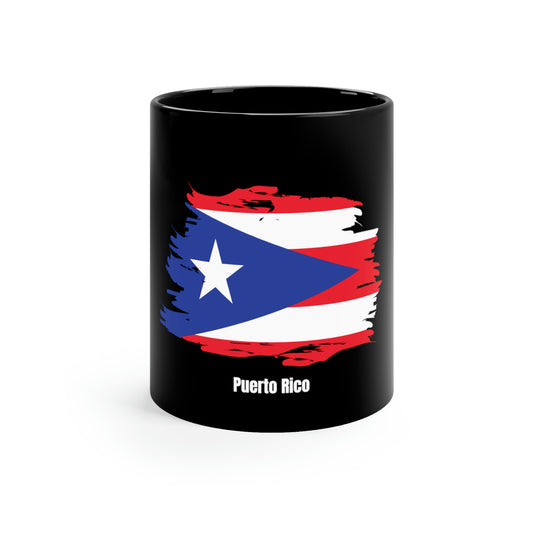 Puerto Rico Black Mug